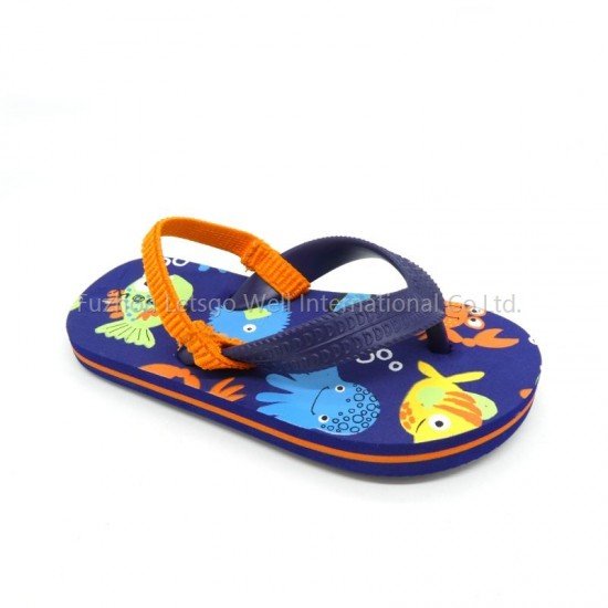 Fish printing kids fashion flip flops Cartoon Design Children Flip Flops Manufacturer China Cartoon Printing Kids Slippers Cheap Wholesale China