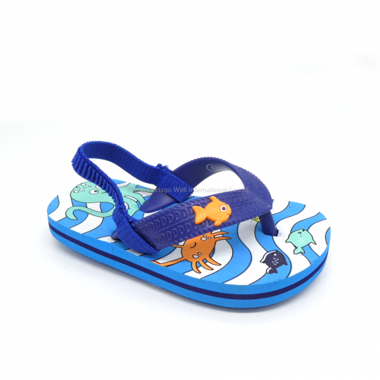 Fish printing kids fashion flip flops Cartoon Design Children Flip Flops Manufacturer China Cartoon Printing Kids Slippers Cheap Wholesale China