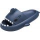 Men's and Women's Shark Slides Cloud Slippers Summer Novelty Open Toe Slide Sandals Anti-Slip Beach Pool Shower Shoes with Cushioned Thick Sole