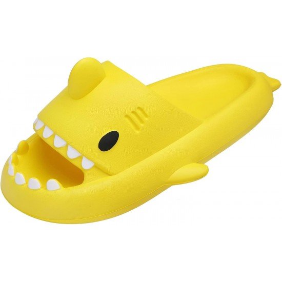 Men's and Women's Shark Slides Cloud Slippers Summer Novelty Open Toe Slide Sandals Anti-Slip Beach Pool Shower Shoes with Cushioned Thick Sole