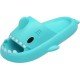 Men's and Women's Shark Slides Cloud Slippers Summer Novelty Open Toe Slide Sandals Anti-Slip Beach Pool Shower Shoes with Cushioned Thick Sole