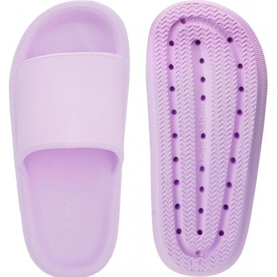 EVA Pillow Slippers for Women and Men Non Slip Quick Drying Shower Slides Bathroom Sandals 