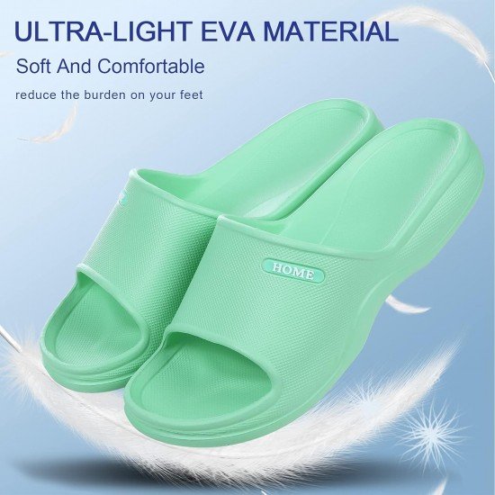 Soft Shower Shoes Slides for Women Men Lightweight Pillow Sandals Pool Bathroom Slippers