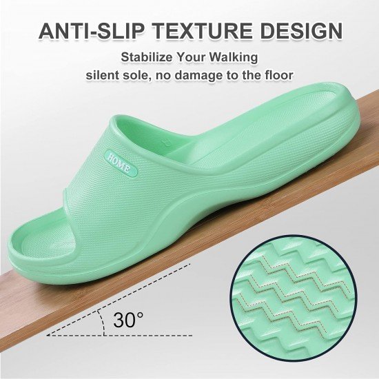 Soft Shower Shoes Slides for Women Men Lightweight Pillow Sandals Pool Bathroom Slippers