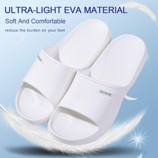 Soft Shower Shoes Slides for Women Men Lightweight Pillow Sandals Pool Bathroom Slippers