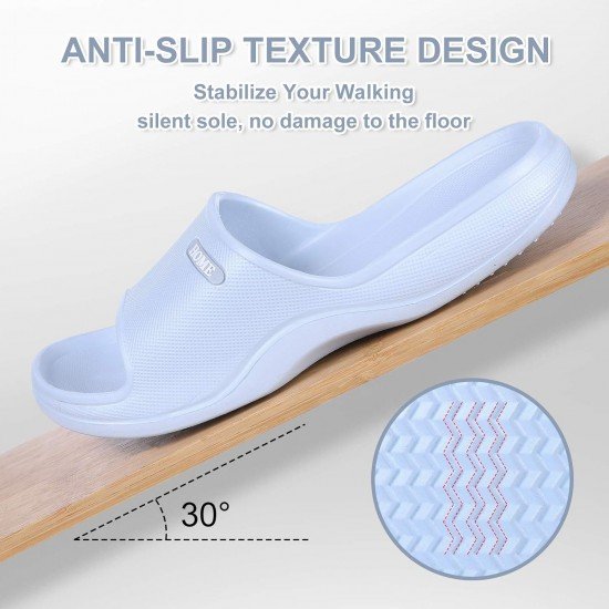 Soft Shower Shoes Slides for Women Men Lightweight Pillow Sandals Pool Bathroom Slippers