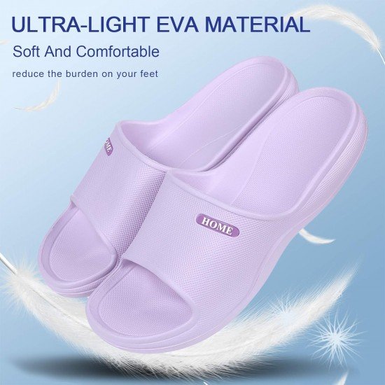 Soft Shower Shoes Slides for Women Men Lightweight Pillow Sandals Pool Bathroom Slippers