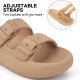 Factory Supply Ultralight EVA Women Men Double Buckle Adjustable EVA Slide Slippers Cloud Pillow Sandals