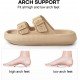 Factory Supply Ultralight EVA Women Men Double Buckle Adjustable EVA Slide Slippers Cloud Pillow Sandals