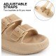 Factory Supply Ultralight EVA Women Men Double Buckle Adjustable EVA Slide Slippers Cloud Pillow Sandals