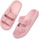 Factory Supply Ultralight EVA Women Men Double Buckle Adjustable EVA Slide Slippers Cloud Pillow Sandals