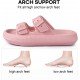 Factory Supply Ultralight EVA Women Men Double Buckle Adjustable EVA Slide Slippers Cloud Pillow Sandals