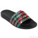 Men's slippers low MOQ rubber embossed pu slides sandals Anti-Slip PU Slides Custom slides fashion design Slipper