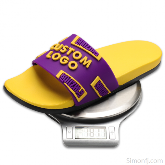 New Style Pillow Slides Custom Logo Oem Soft Unisex Embossed Slides Home Rubber  Customized Slides With Logo