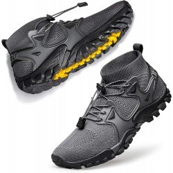 Mens Hiking Shoes Trail Running Shoes Stylish Slip Resistant Fitness Walking Jogging Sock Sneakers