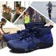 Mens Hiking Shoes Trail Running Shoes Stylish Slip Resistant Fitness Walking Jogging Sock Sneakers